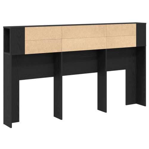 Noćni ormarić u crnom hrastu - 180x18.5x102.5 cm Cijena
