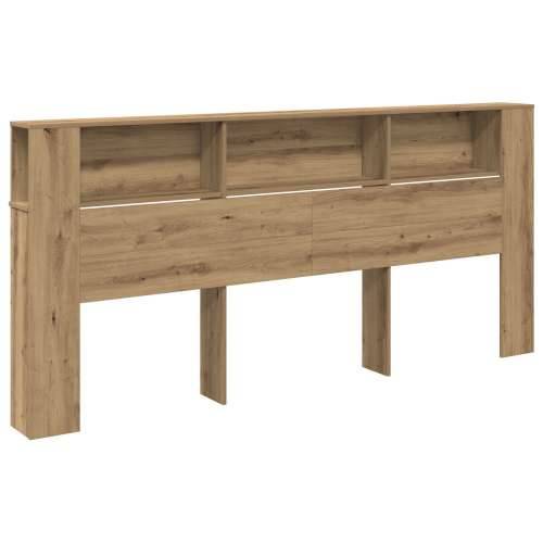 Glava kreveta s kabinetom od umjetnog hrasta 220x18,5x104,5 cm Cijena