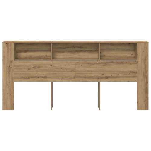Glava kreveta s kabinetom od umjetnog hrasta 220x18,5x104,5 cm Cijena
