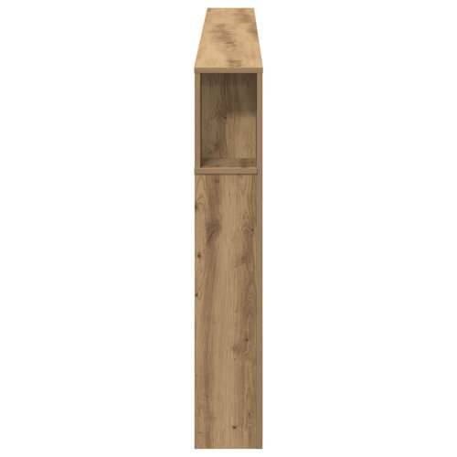 Glava kreveta s kabinetom od umjetnog hrasta 220x18,5x104,5 cm Cijena