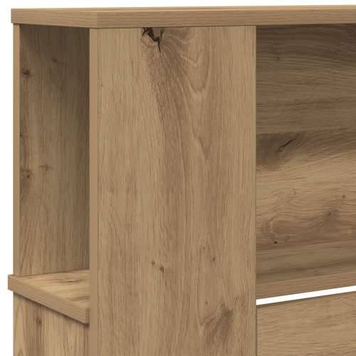 Glava kreveta s kabinetom od umjetnog hrasta 220x18,5x104,5 cm Cijena