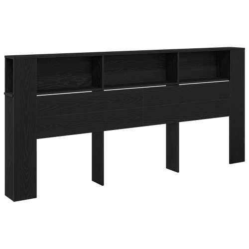 Glava kreveta Ormar Crni Hrast 220x18,5x104,5 cm Cijena
