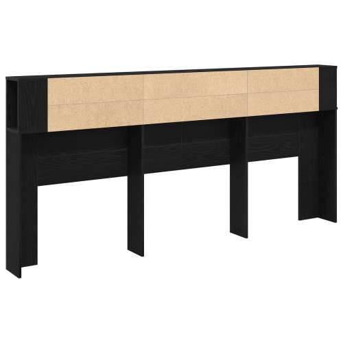 Glava kreveta Ormar Crni Hrast 220x18,5x104,5 cm Cijena