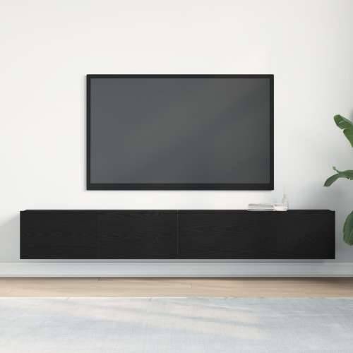 TV ormarići 2 kom Crni Hrast 100x30x30 cm Od konstruiranog drva Cijena