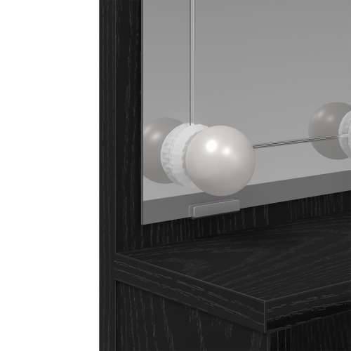 LEDtoaletni stolić u crnom hrastu - 86.5 x 35 x 136 cm Cijena