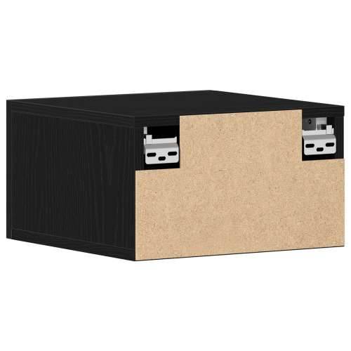 Zidni noćni ormarić 2 kom Crni hrast 35x35x20 cm Cijena