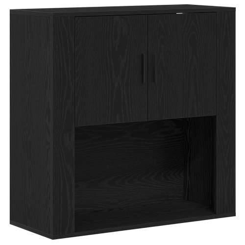 ormar za zid crni hrast 80x33x80 cm konstruirano drvo Cijena