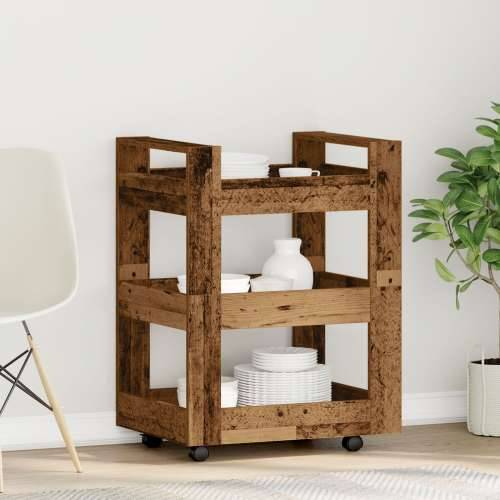 Kolica za kuhinju Staro drvo 60x45x80 cm Uređeno drvo Cijena