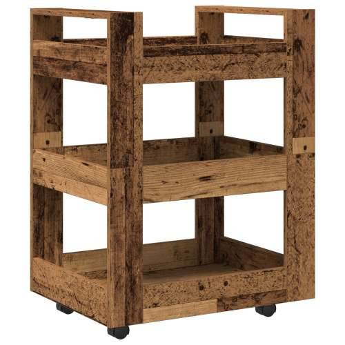 Kolica za kuhinju Staro drvo 60x45x80 cm Uređeno drvo Cijena