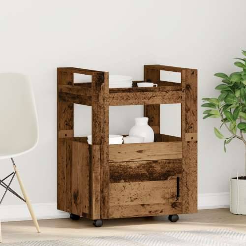 Kolica za kuhinju Staro drvo 60x45x80 cm Konstruirano drvo Cijena