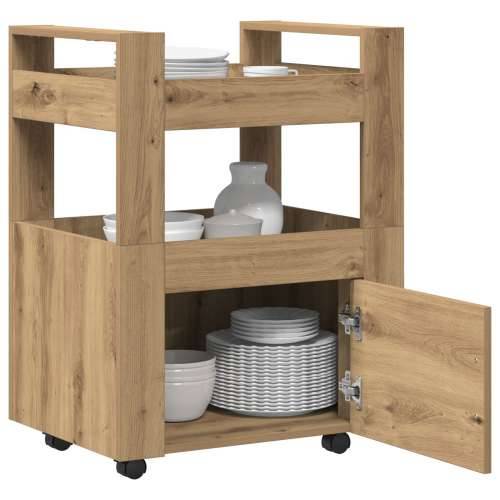 Kuhinjski kolica Artisan Oak 60x45x80 cm Konstruirano drvo Cijena