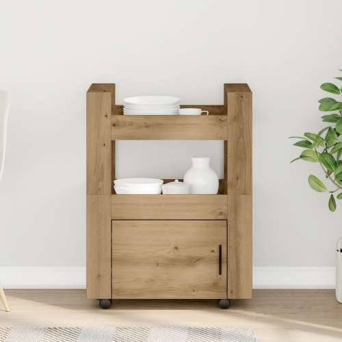 Kuhinjski kolica Artisan Oak 60x45x80 cm Konstruirano drvo Cijena