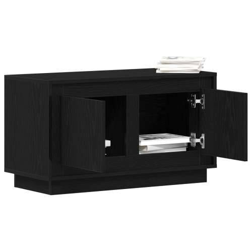 TV komoda Crna Hrast 80x35x45 cm Odabrana drva Cijena