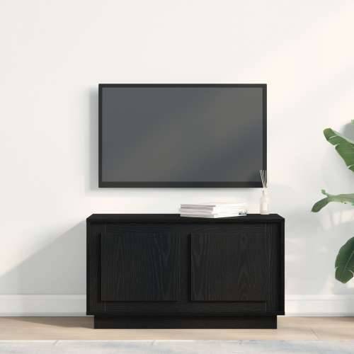 TV komoda Crna Hrast 80x35x45 cm Odabrana drva Cijena