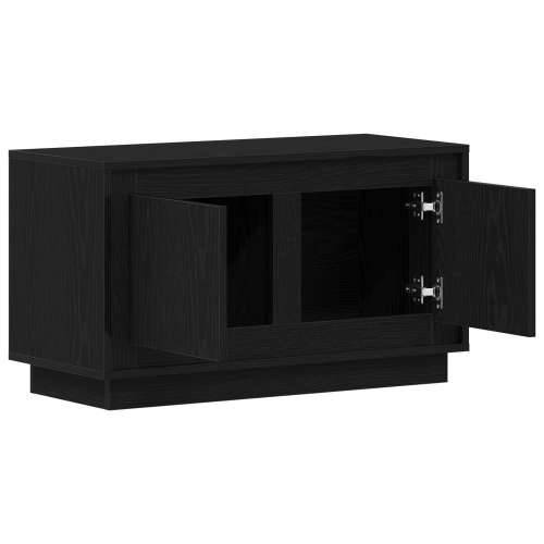 TV komoda Crna Hrast 80x35x45 cm Odabrana drva Cijena