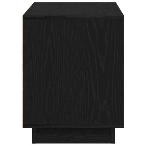 TV komoda Crna Hrast 80x35x45 cm Odabrana drva Cijena