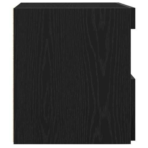 Noćni ormarić s LED svjetlima Crna hrastovina 50x40x45 cm Cijena