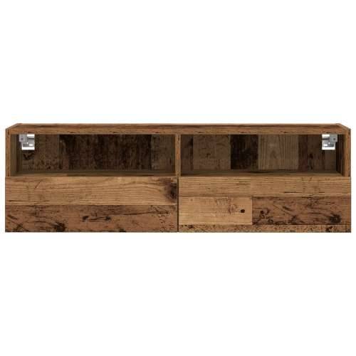 TV zidna jednostavna ormarić stari drvo 100x30x30 cm konstruirano drvo Cijena