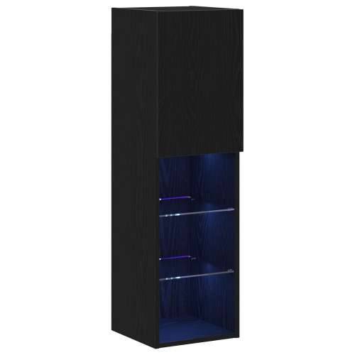 LED TV Kabal Crna Hrast 30,5x30x102 cm Konstruirano drvo Cijena