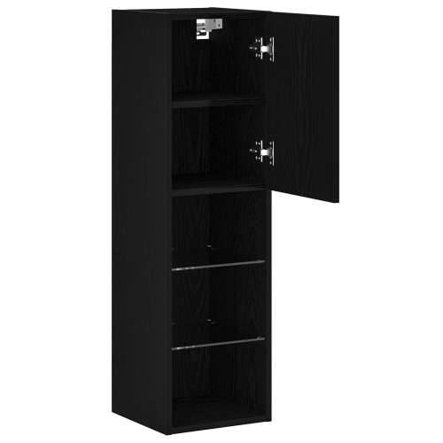 LED TV Kabinet 2 kom Crni Hrast 30,5x30x102 cm Konstruirano drvo Cijena
