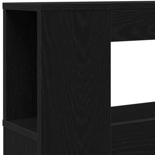 LED Naslon za Glavu Crni Hrast 160x18,5x45 cm Konstruirano Drvo Cijena