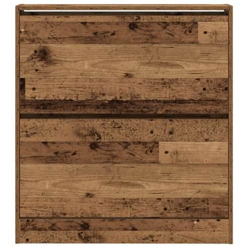 Ormar za cipele s preklopnom ladicom, stari drveni izgled 80x21x87,5 cm Cijena