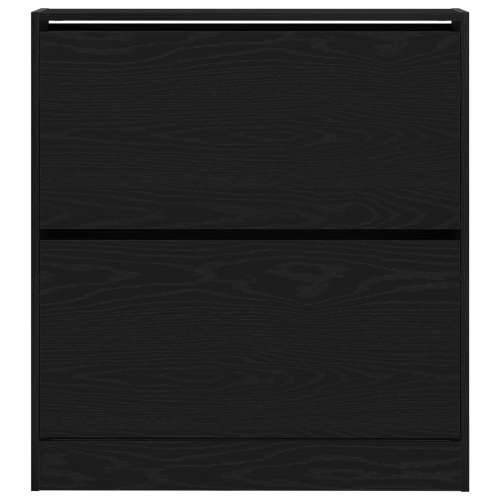 Ormar za cipele s preklopnom ladicom Crni hrast 80x21x87,5 cm Cijena