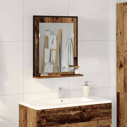 Ogledalo za Kupaonicu Stari Drvo 50x12x60 cm Uređeni Drvo Cijena