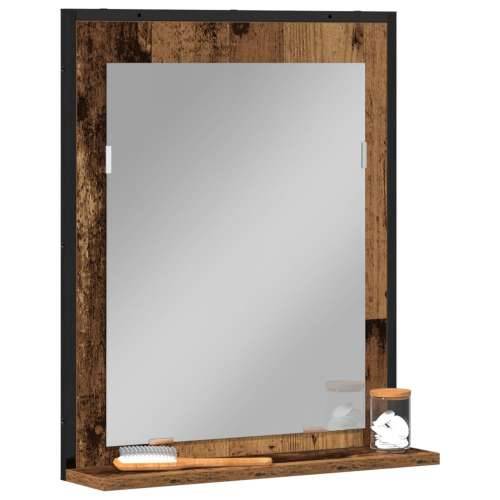 Ogledalo za Kupaonicu Stari Drvo 50x12x60 cm Uređeni Drvo Cijena