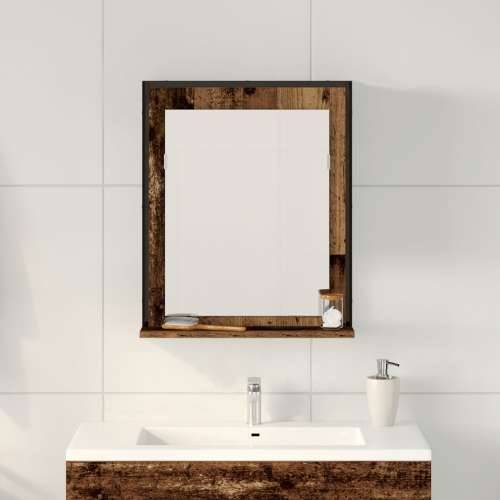 Ogledalo za Kupaonicu Stari Drvo 50x12x60 cm Uređeni Drvo Cijena