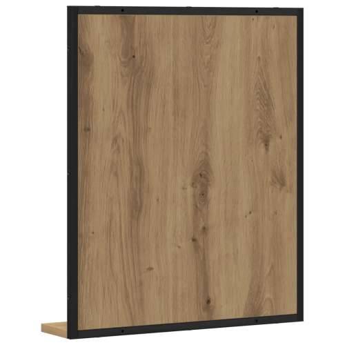 Ogledalo za kupaonicu Umjetnički hrast 50x12x60 cm Konstruirano drvo Cijena