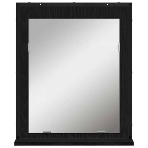 Ogledalo za kupaonicu Crni hrast 50x12x60 cm Konstruirano drvo Cijena