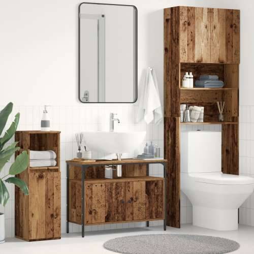 Ormar za Lavabo - Umivaonik Kupaonica Stari drveni 80x30x60 cm inženjerska drva Cijena