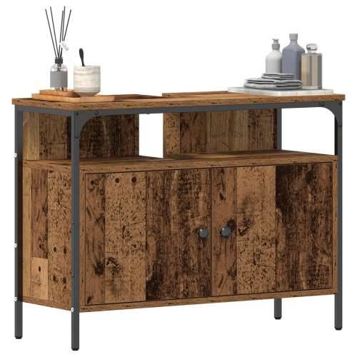 Ormar za Lavabo - Umivaonik Kupaonica Stari drveni 80x30x60 cm inženjerska drva Cijena