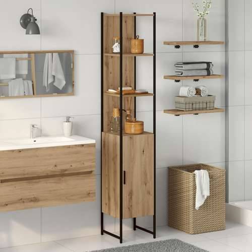 Kupaonski ormar Artisan hrast 33x33x185,5 cm Konstruirano drvo Cijena
