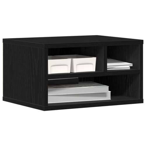 Stalak za pisač Crna hrast 40x32x22,5 cm inženjerska drvo Cijena