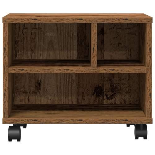 Stalak za pisač s kotačima Stari drvo 41x32x33,5 cm Cijena