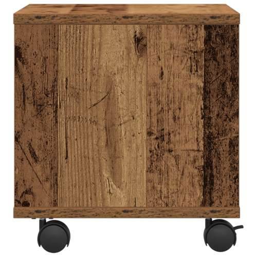Stalak za pisač s kotačima Stari drvo 41x32x33,5 cm Cijena