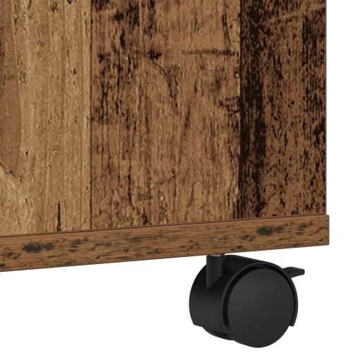 Stalak za pisač s kotačima Stari drvo 41x32x33,5 cm Cijena