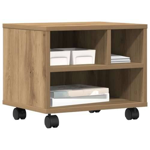 Stalak za pisač s kotačima Artisan Oak 41x32x33,5 cm Cijena