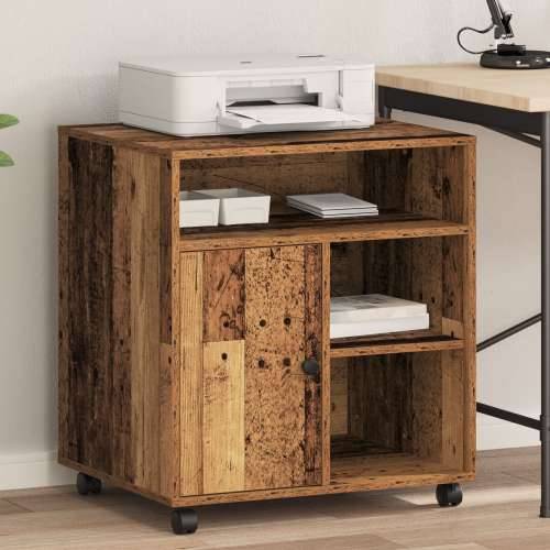 Stalak za printer s kotačima Starije drvo 60x50x67 cm Cijena