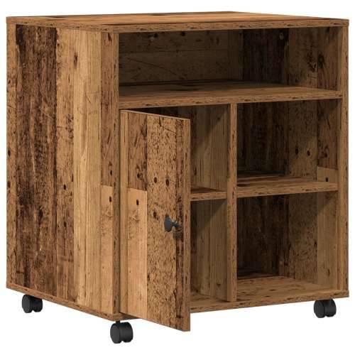 Stalak za printer s kotačima Starije drvo 60x50x67 cm Cijena