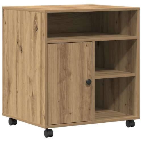 Stalak za pisač s kotačima Artisan Oak 60x50x67 cm Cijena