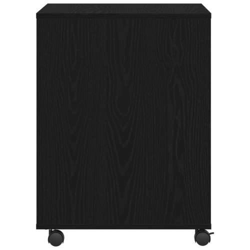 Stalak za pisač s kotačićima Crni hrast 60x50x67 cm Cijena