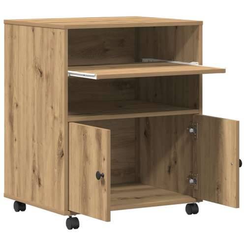 Stol za pisač s kotačima Artisan Oak 60x48x74 cm Cijena