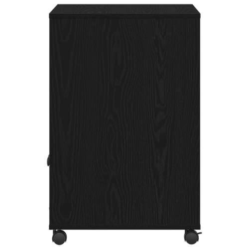 Stalak za pisač s kotačima Crna hrast 60x48x74 cm Cijena