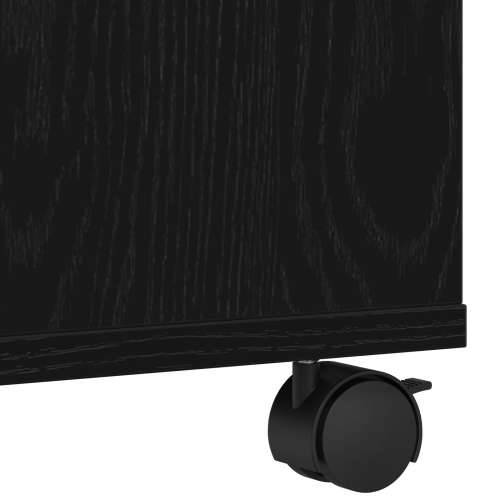 Stalak za pisač s kotačima Crna hrast 60x48x74 cm Cijena