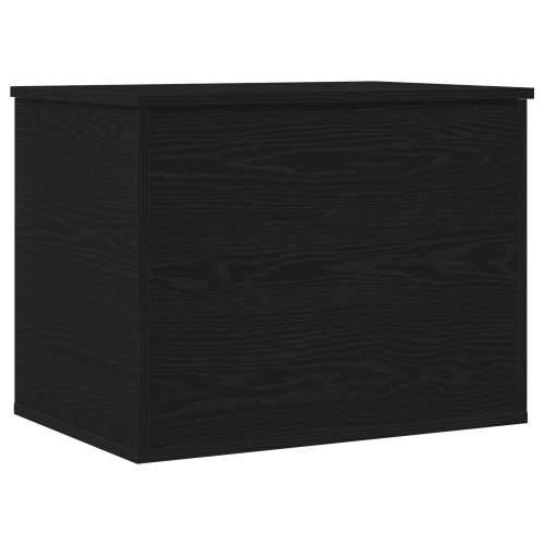 Kutija za Pohranu s Poklopcem Crna Hrast 60x42x46 cm Inženjerski Drvo Cijena