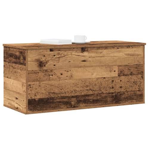 Kutija za pohranu s poklopcem od starog drva 100x42x46 cm Odnosna drva Cijena