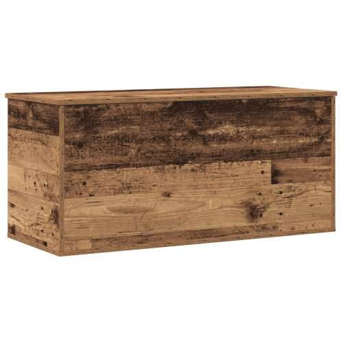 Kutija za pohranu s poklopcem od starog drva 100x42x46 cm Odnosna drva Cijena